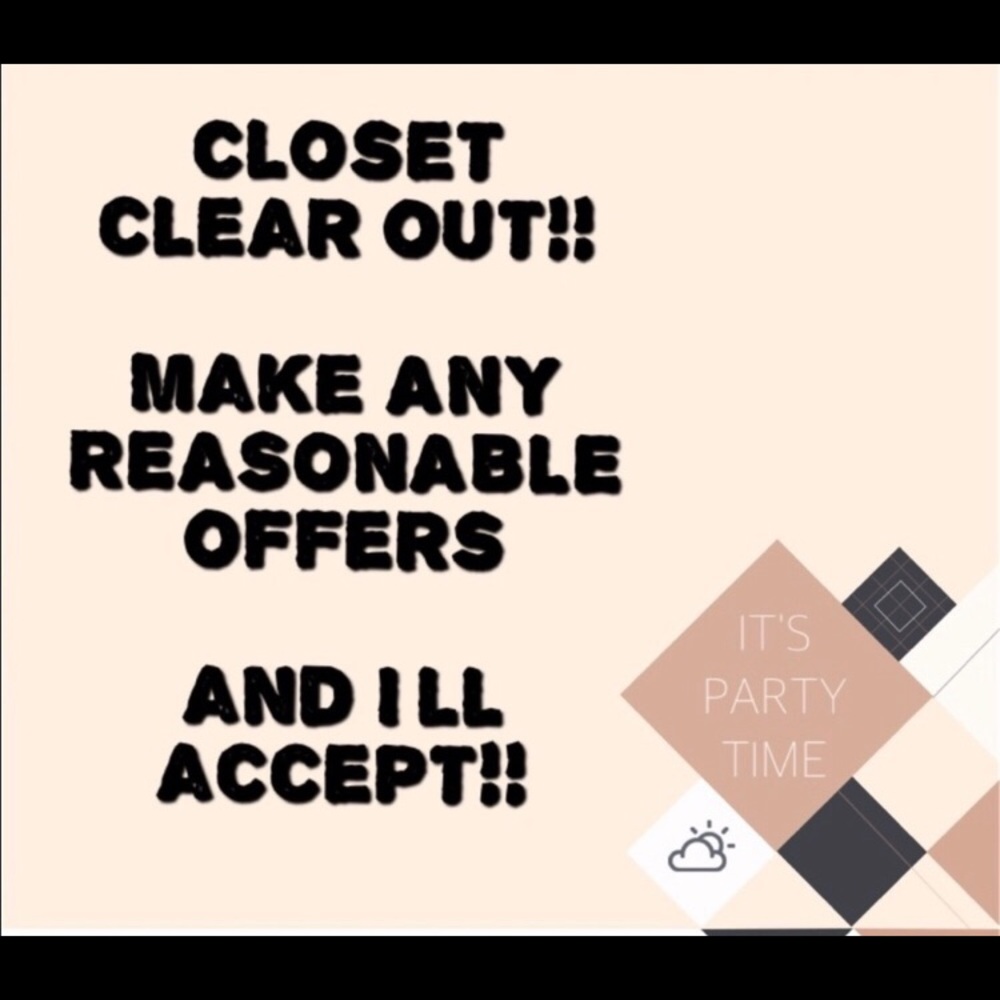 Shipping ASAP! Make offers before I donate items!